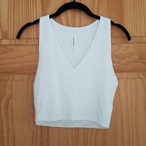 Lulu's White Crop Top